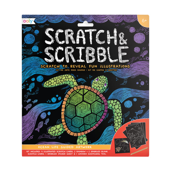 Scratch & Scribble Art Kit: Ocean Life