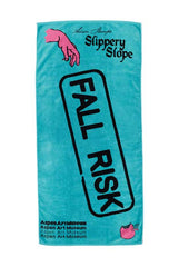 Fall Risk Beach Towel by Adam Stamp, Blue Towel, Aspen Towel