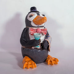 Polite Penguin Jar by Sharif Farrag