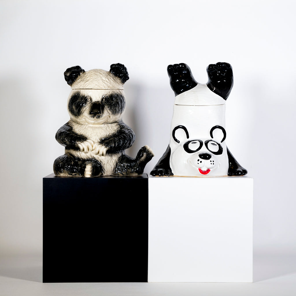 Rob Pruitt's Panda Cookie Jar Friends: Grandpa and Grandkid