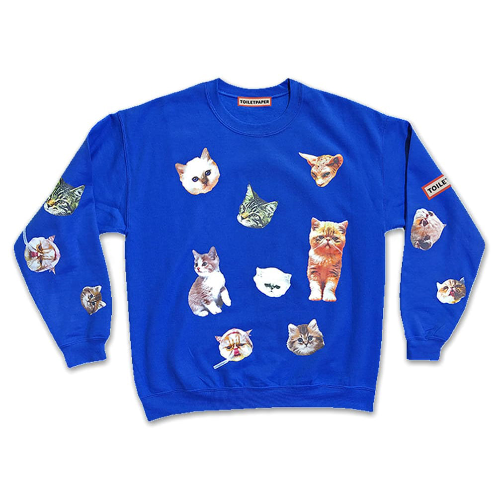 Cat Sweatshirt by Toiletpaper