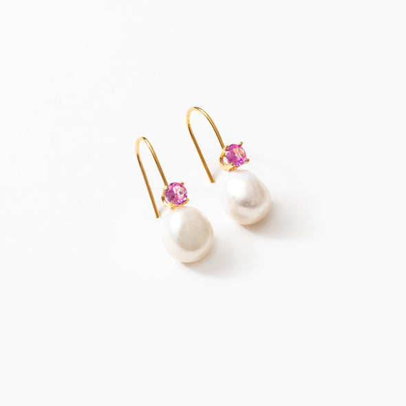 Erin Earrings in Pink and Gold by Wolf Circus