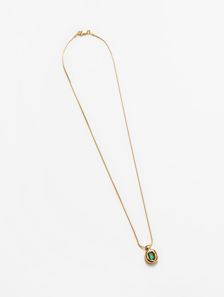 Freya Necklace in Green and Gold by Wolf Circus