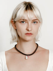 Lorenza Necklace in Brown and Pink by Wolf Circus