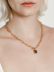 Margot Necklace in Blue and Gold by Wolf Circus