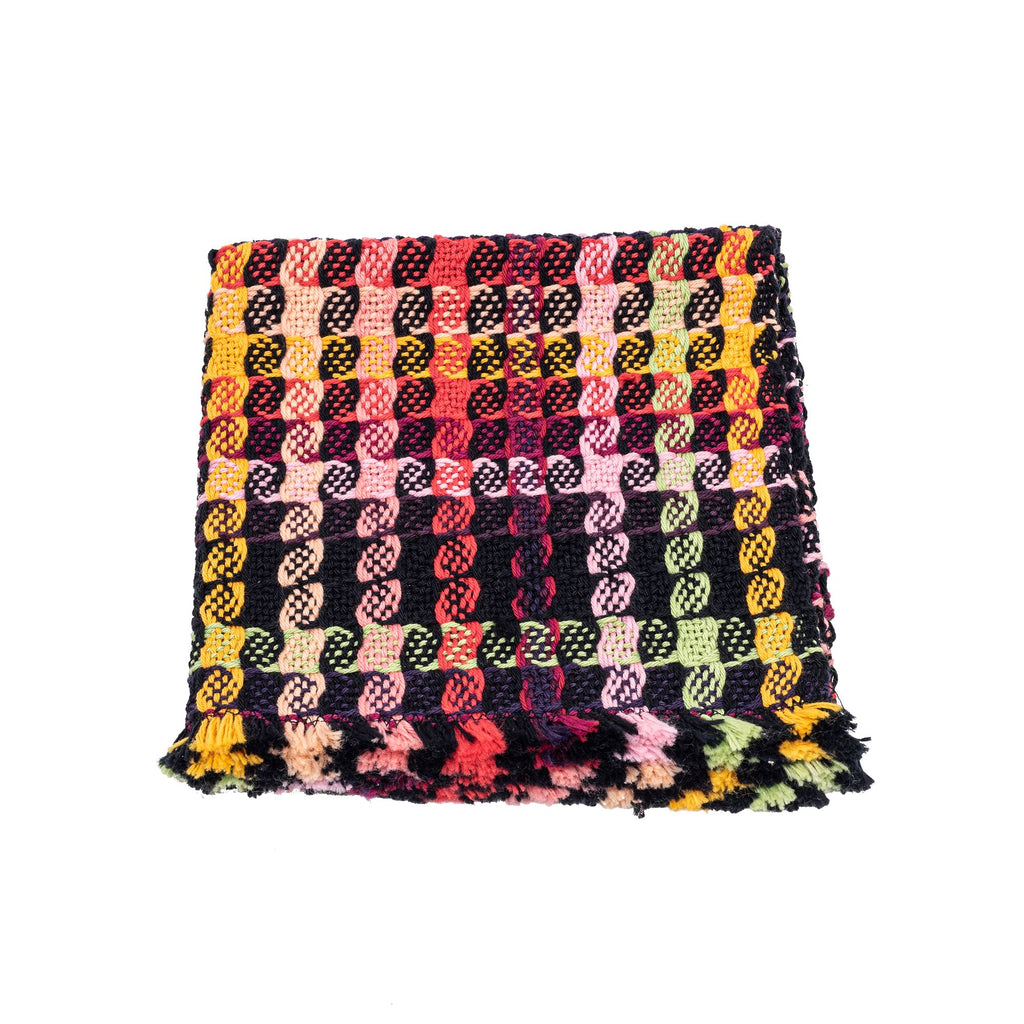 Mountain Valley Weavers  X Aspen Art Museum Black and Pink Ombre Napkin